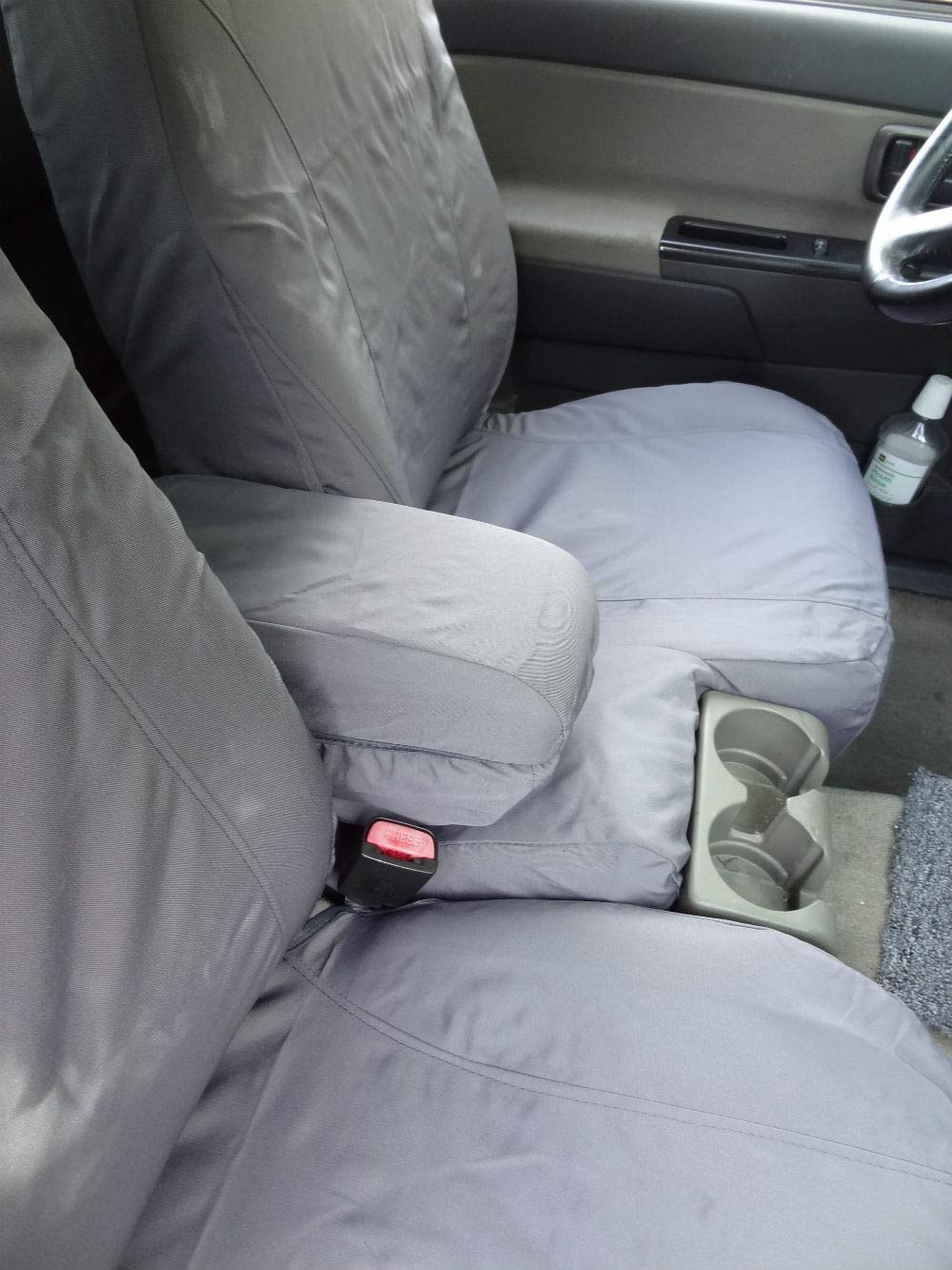 **Durafit Seat Covers for 2004-2012 Chevy Colorado & GMC Canyon | 60/40 Split Gray Endura Fabric | Center Console Access | Perfect for Off-Roading & Daily Commutes**