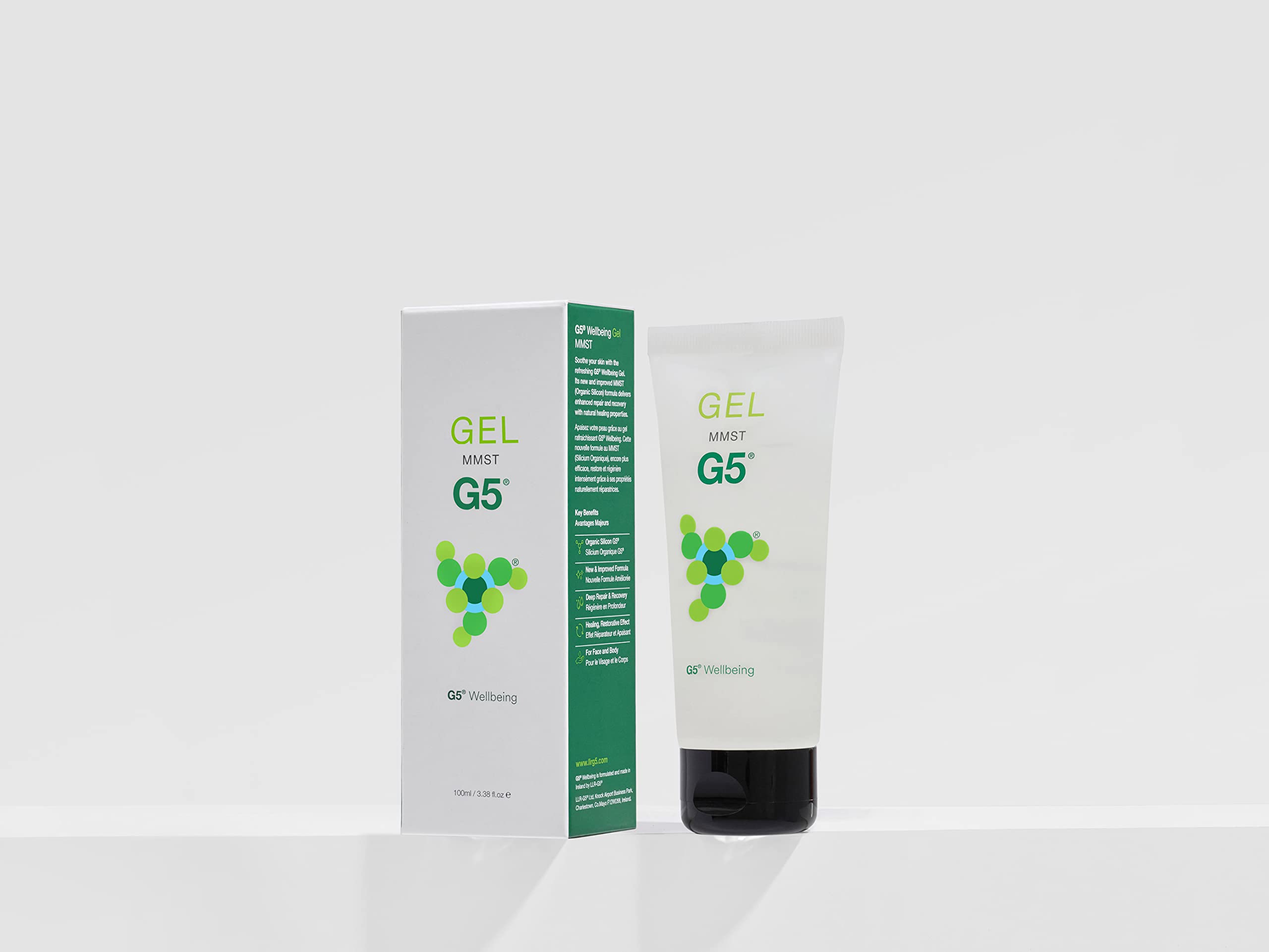 Organic Silicon G5 Hydrating & Toning Gel - 4 Pack x 100ml for Face & Body - Moisturizing Skincare for Dry Skin, Anti-Aging & Daily Hydration