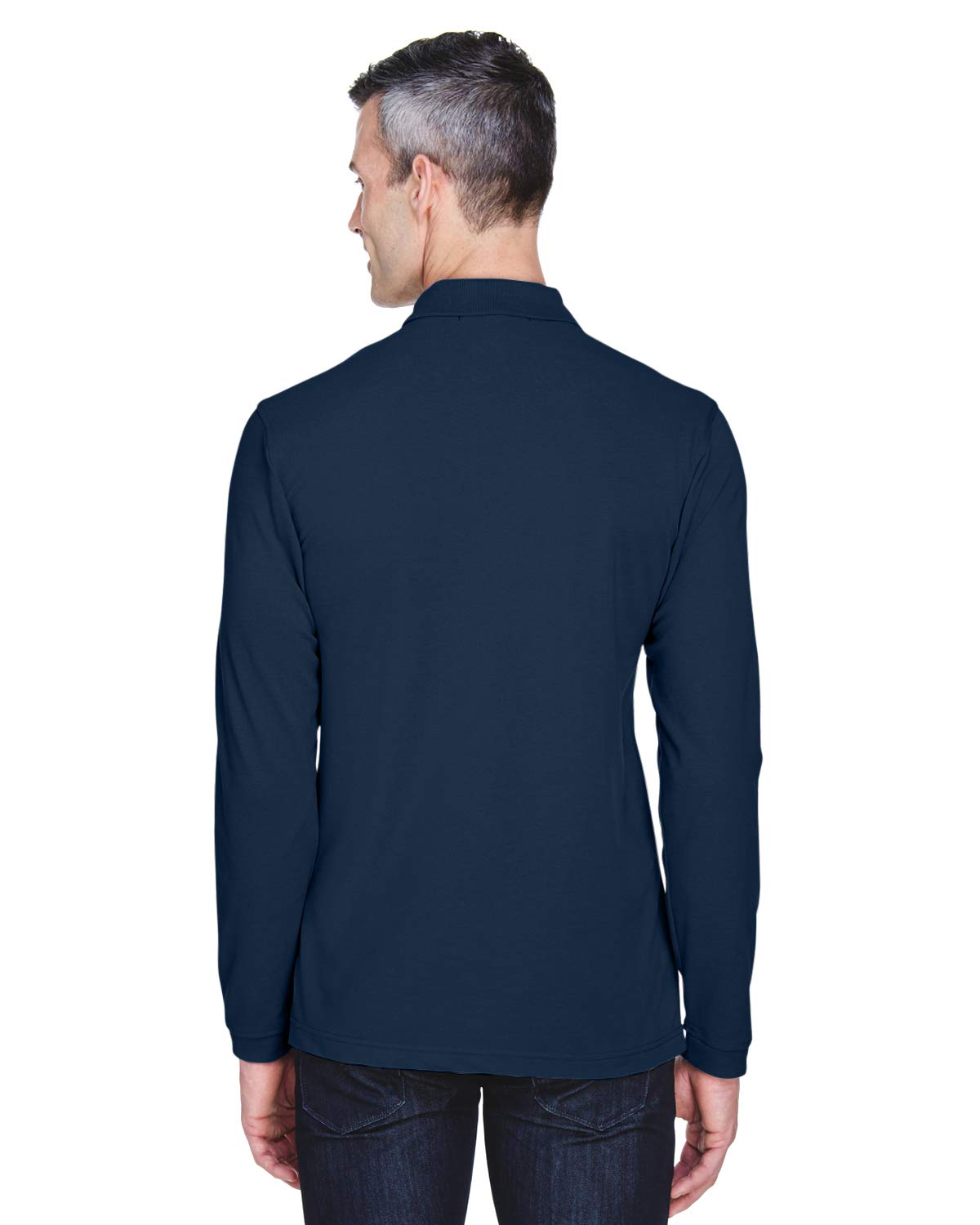 Women's Easy Blend Long-Sleeve Polo Shirt - Soft Stretch Comfort Fit Casual Top (M265L) for Work, Golf & Everyday Wear