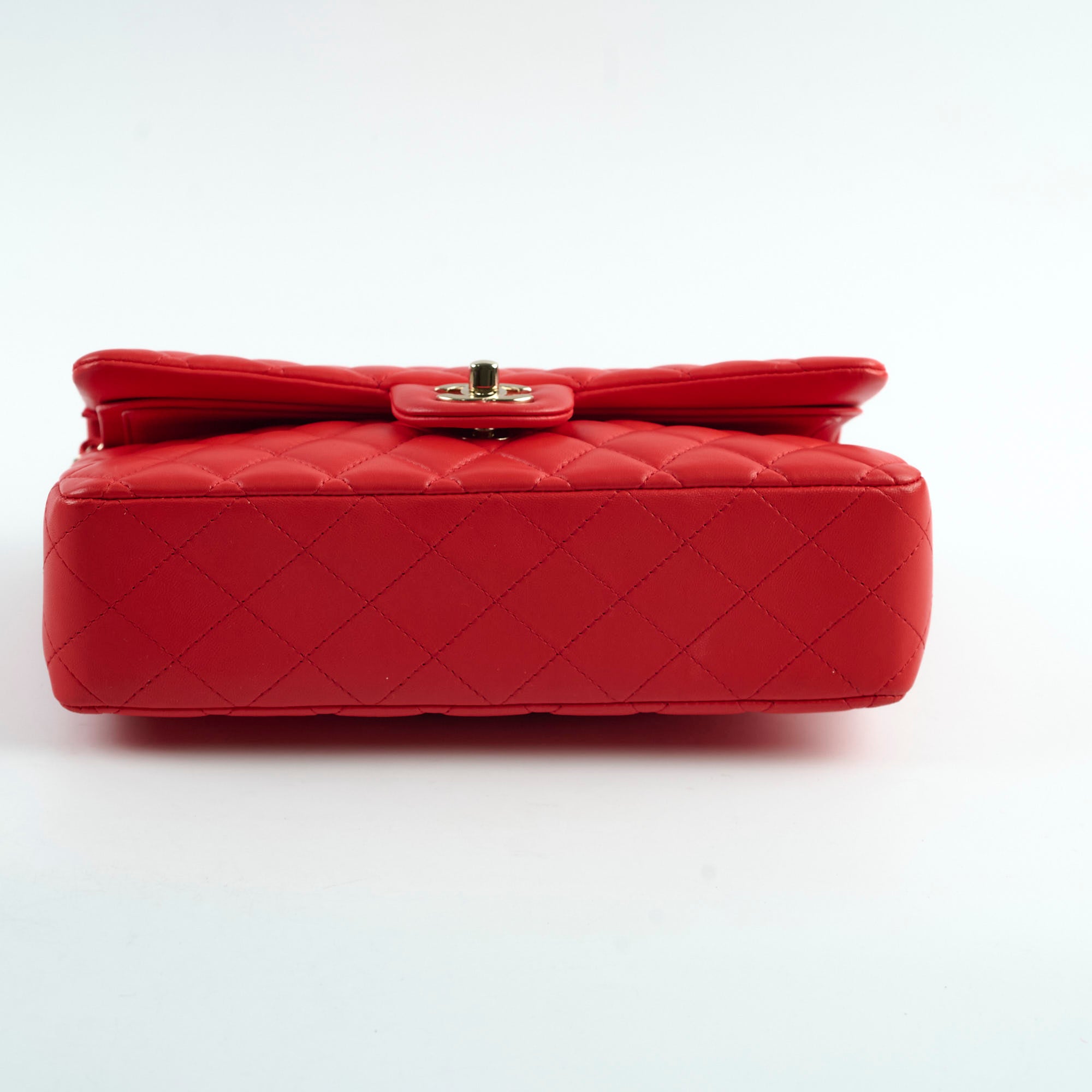 Chanel Medium Classic Flap Bag in Red Lambskin Leather - Luxury Handbag for Women, Perfect for Parties, Dates & Special Occasions