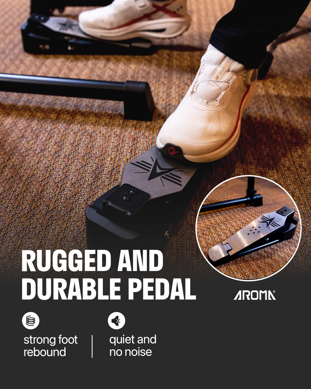 TDX-18 Electronic Drum Kit with 4 Quiet Mesh Pads, Bluetooth Connectivity, 2 Switch Pedals & Complete Accessories (Drum Throne, Headphones, Sticks) - Perfect for Home Practice, Studio Recording & Silent Drumming Sessions