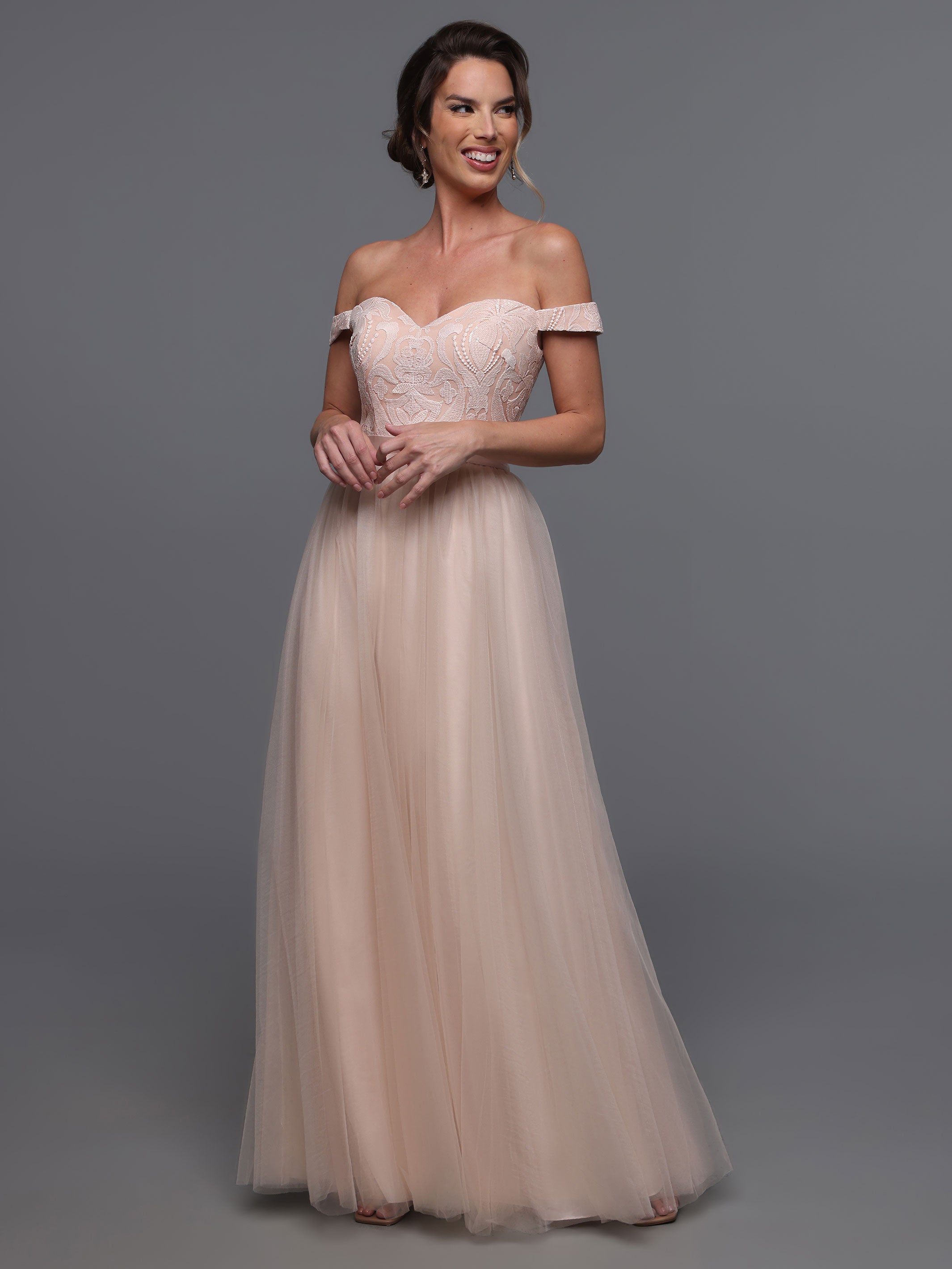 Elegant Off-the-Shoulder Sequin Lace A-Line Bridesmaid Dress - Perfect for Weddings, Prom & Formal Events