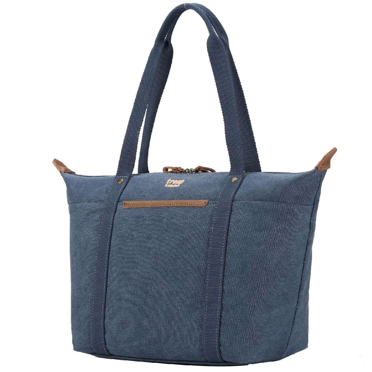 TRP0505 Troop London Classic Canvas Travel Tote Bag - Durable & Stylish Carryall for Women | Perfect for Work, Gym, Beach & Weekend Getaways