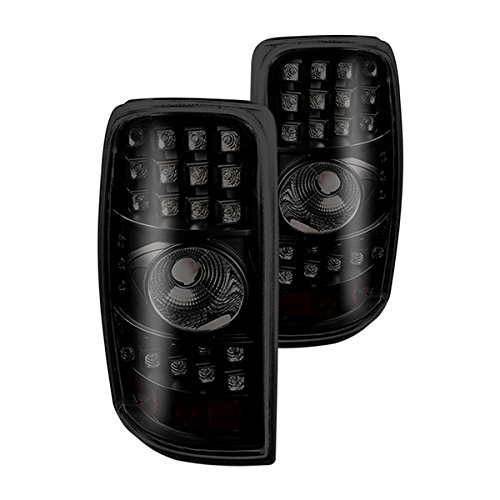 Winjet LED Tail Lights Assemblies - Street Series Smoke Lens for 2000-2006 Chevy Suburban/Tahoe/Yukon - Left & Right Pair - Durable Brake Lamps - Perfect for Night Driving & Custom Car Upgrades