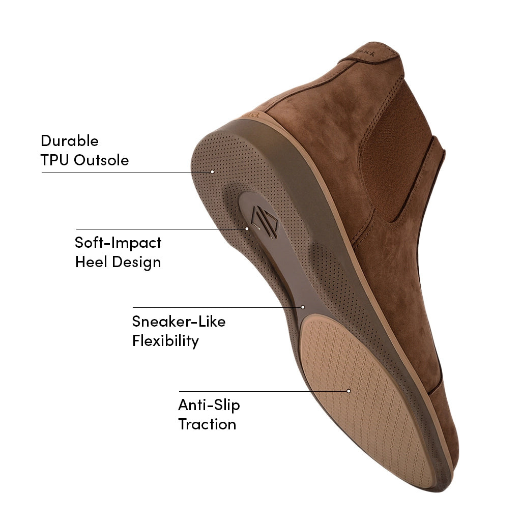 The Chelsea Copper Boots - Waterproof Leather Ankle Boots for Women, Fashionable & Comfortable for Fall, Winter, and Rainy Days