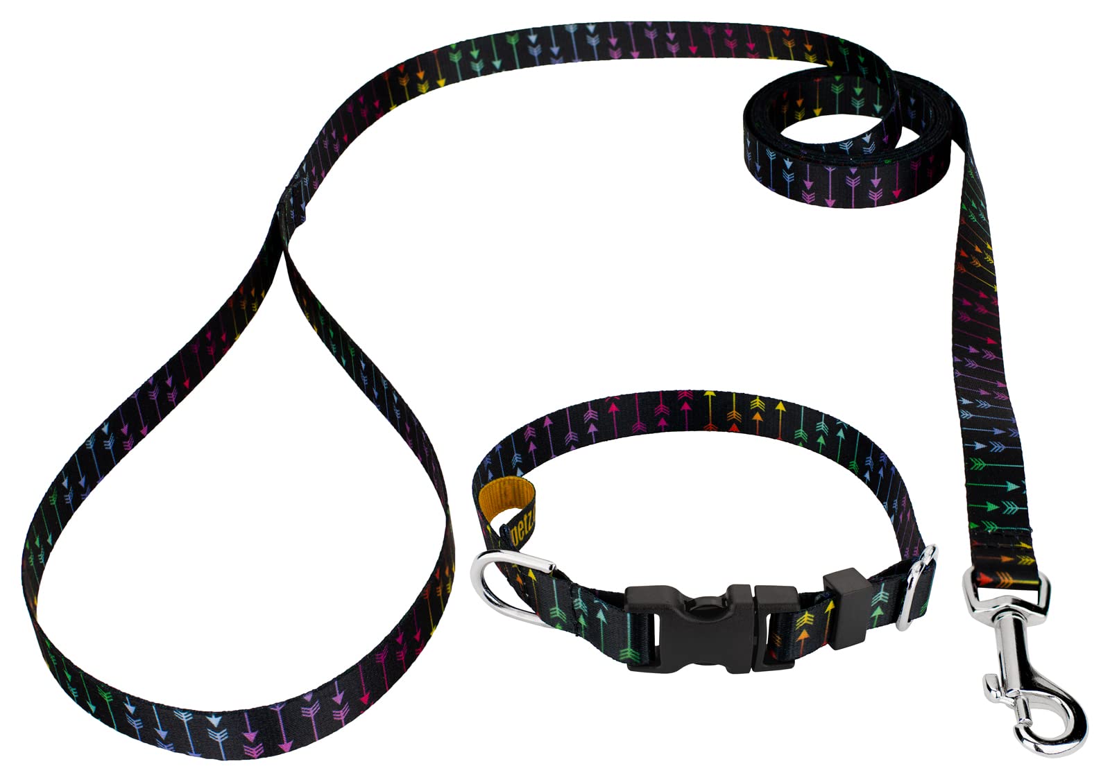 Country Brook Petz - Premium Dog Collar and Leash Set - Western Style with 10 Rustic Patterns for Large & Small Dogs - Perfect for Outdoor Adventures, Hiking & Country Walks