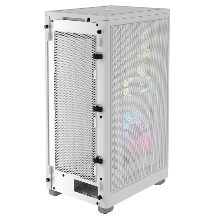 Corsair iCUE 2000D RGB Airflow Mini ITX PC Case - Compact Gaming Tower for High-Performance Small Form Factor Builds | Perfect for Home Office & Gaming Setups
