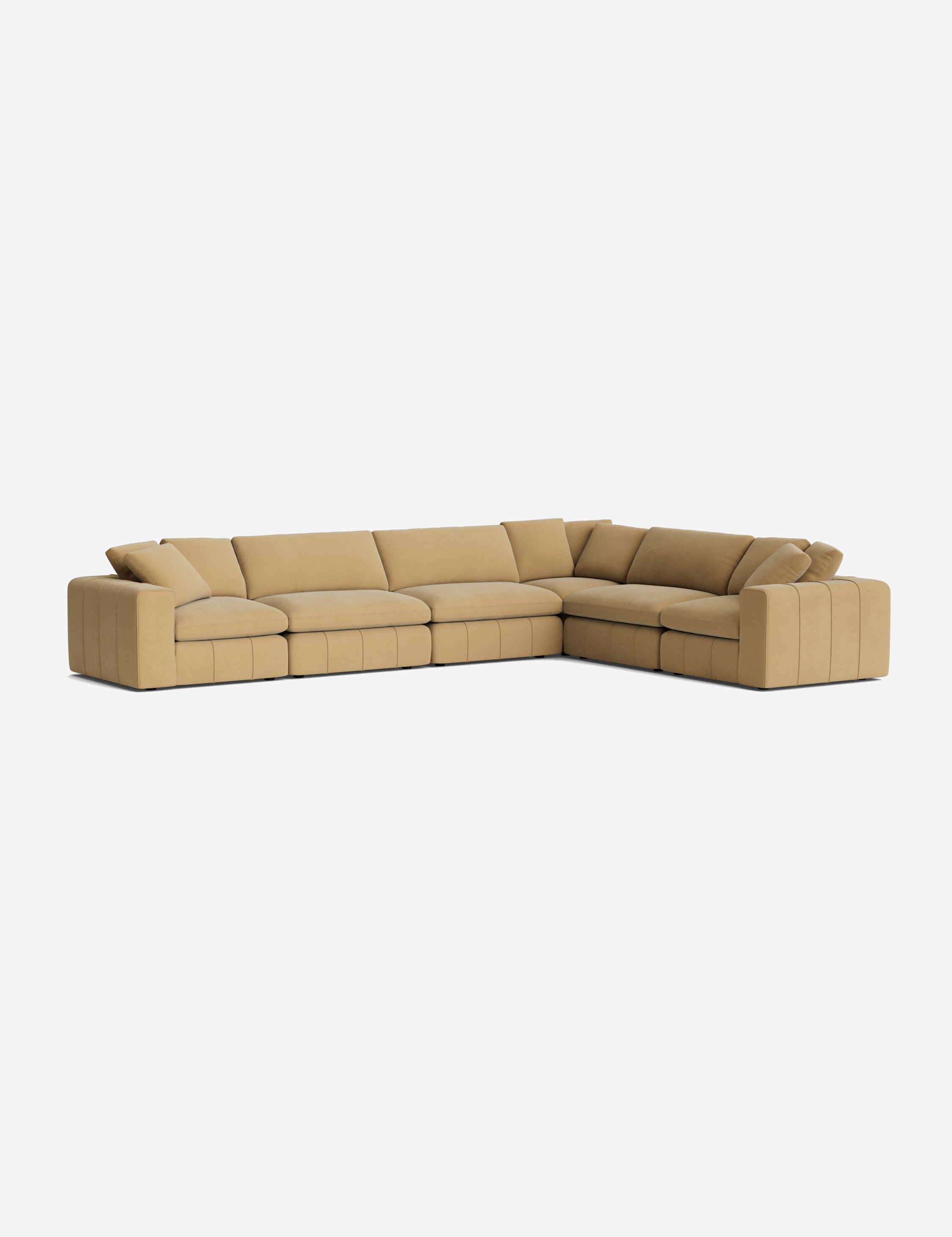 Capella Modular Corner Sectional Sofa - Modern L-Shaped Couch for Living Room, Home Theater & Lounge Areas | Customizable Comfortable Furniture