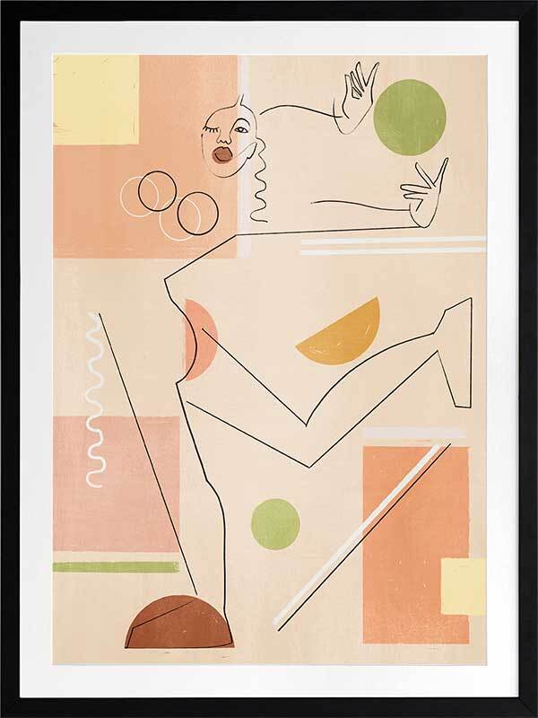Dancer Framed Art Print - Elegant Wall Decor for Living Room, Bedroom & Office - Perfect Gift for Dance Lovers & Home Decor
