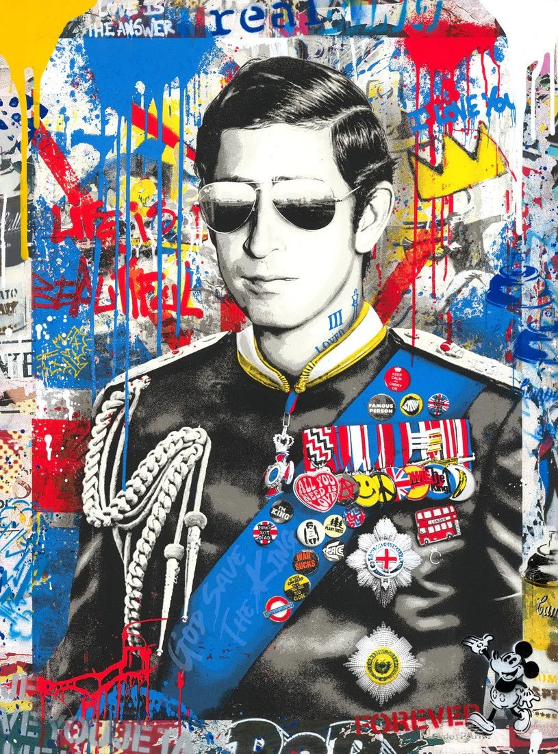 MR BRAINWASH LONG LIVE THE KING Art Print - Pop Art Wall Decor for Home, Office & Gifts - Perfect for Living Room, Bedroom & Art Collections