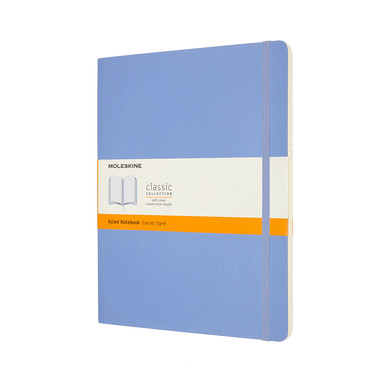 Premium Extra Large Soft Cover Notebook - Ruled Hydrangea Blue Journal for Writing, Note Taking & Sketching - Perfect for School, Office & Creative Projects