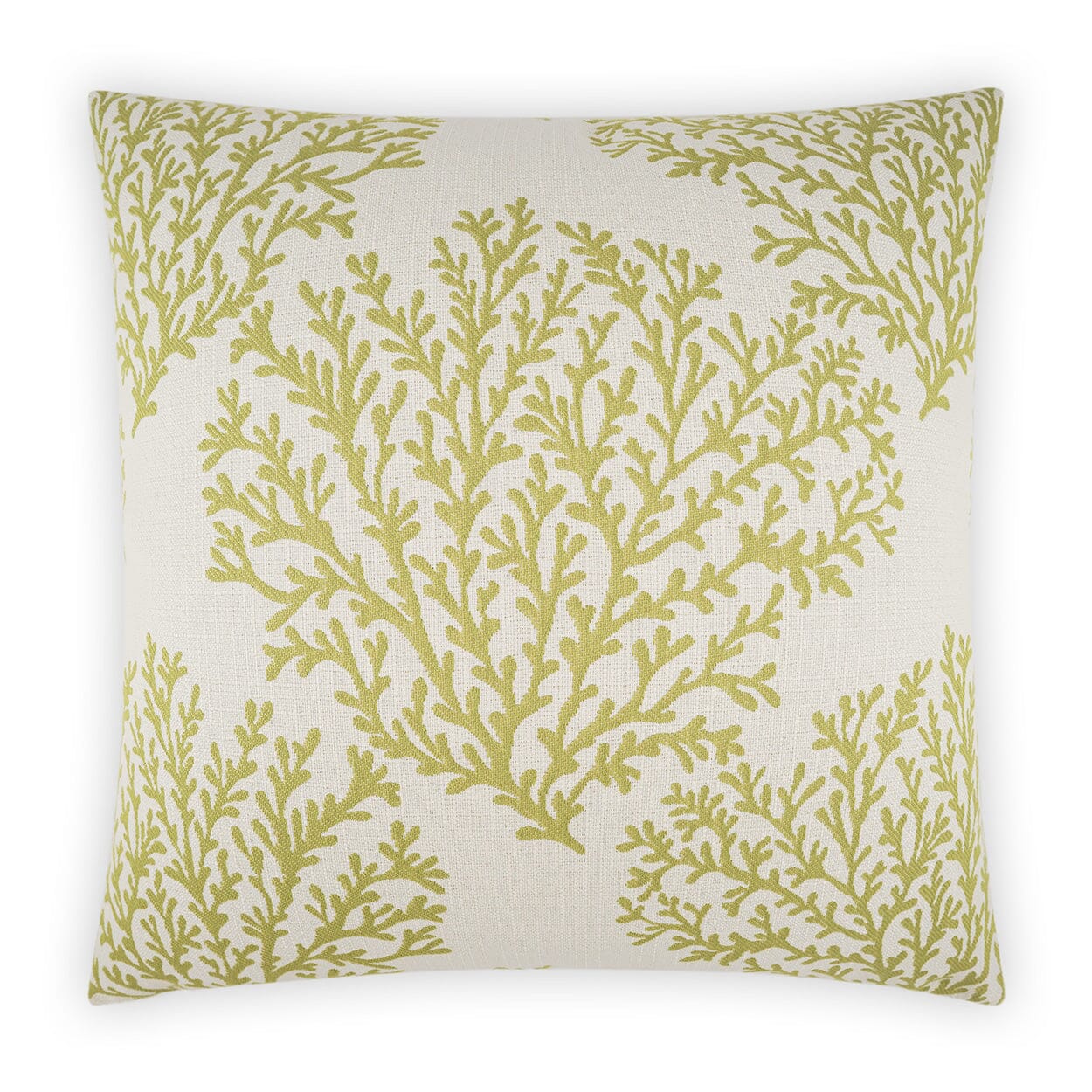 D.V. Kap 22x22 Inch Outdoor Throw Pillow - Green Waterproof Decorative Cushion for Patio, Garden, Poolside & Porch Furniture