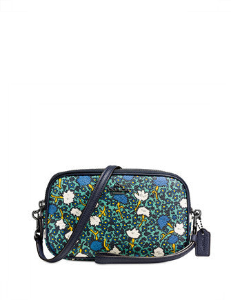 Coach Crossbody Clutch Bag - Yankee Floral Print Canvas Purse for Women | Stylish Shoulder Bag for Everyday Use, Date Night & Travel Accessories