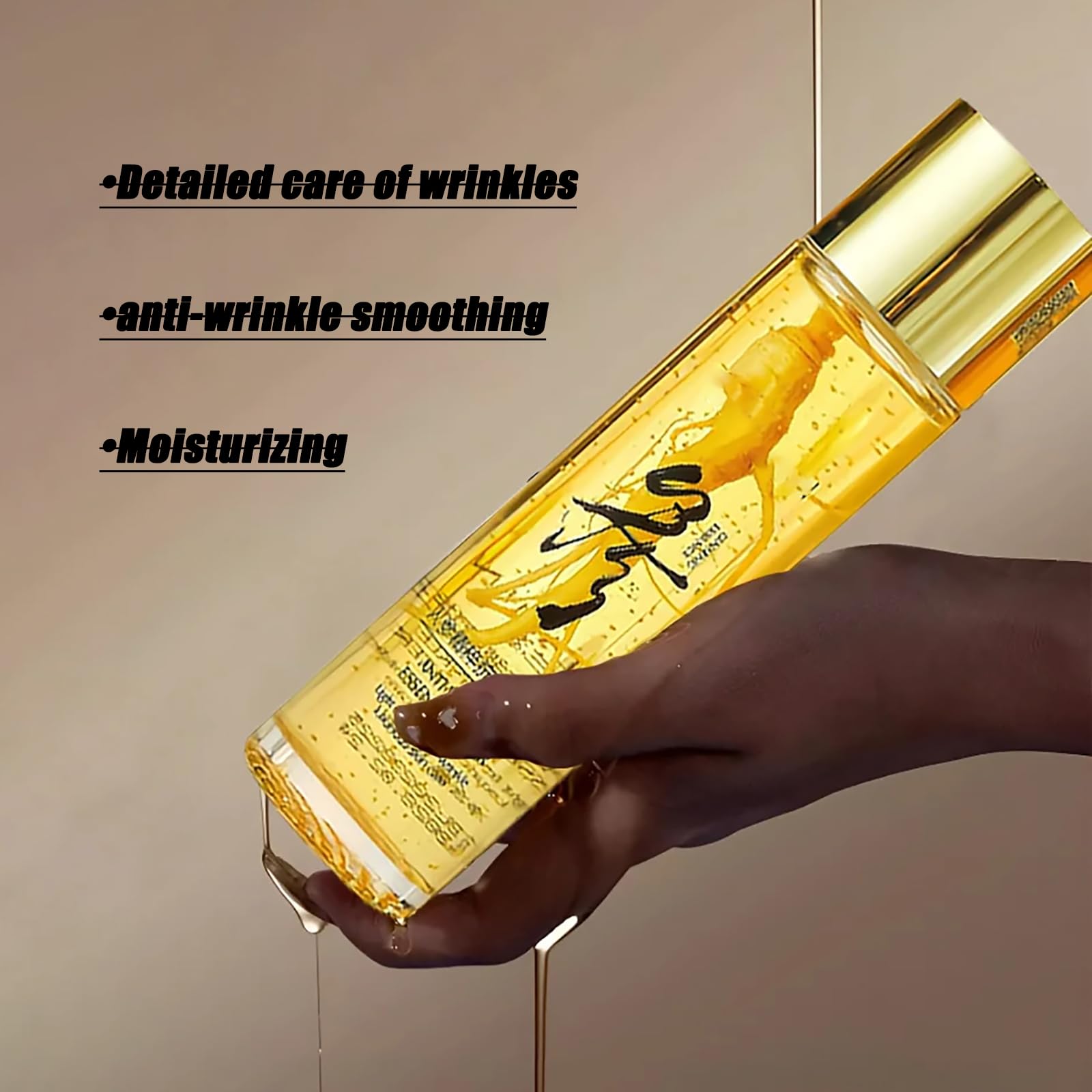 Premium Korean Red Ginseng Extract Serum - Anti-Aging Face Treatment with Ginseng Peptide for Wrinkle Reduction & Skin Firming | Collagen Boosting Essence Oil to Combat Sagging & Fine Lines (1 Bottle) - Perfect for Nighttime Skincare Routine & Mature Skin Care Regimen
