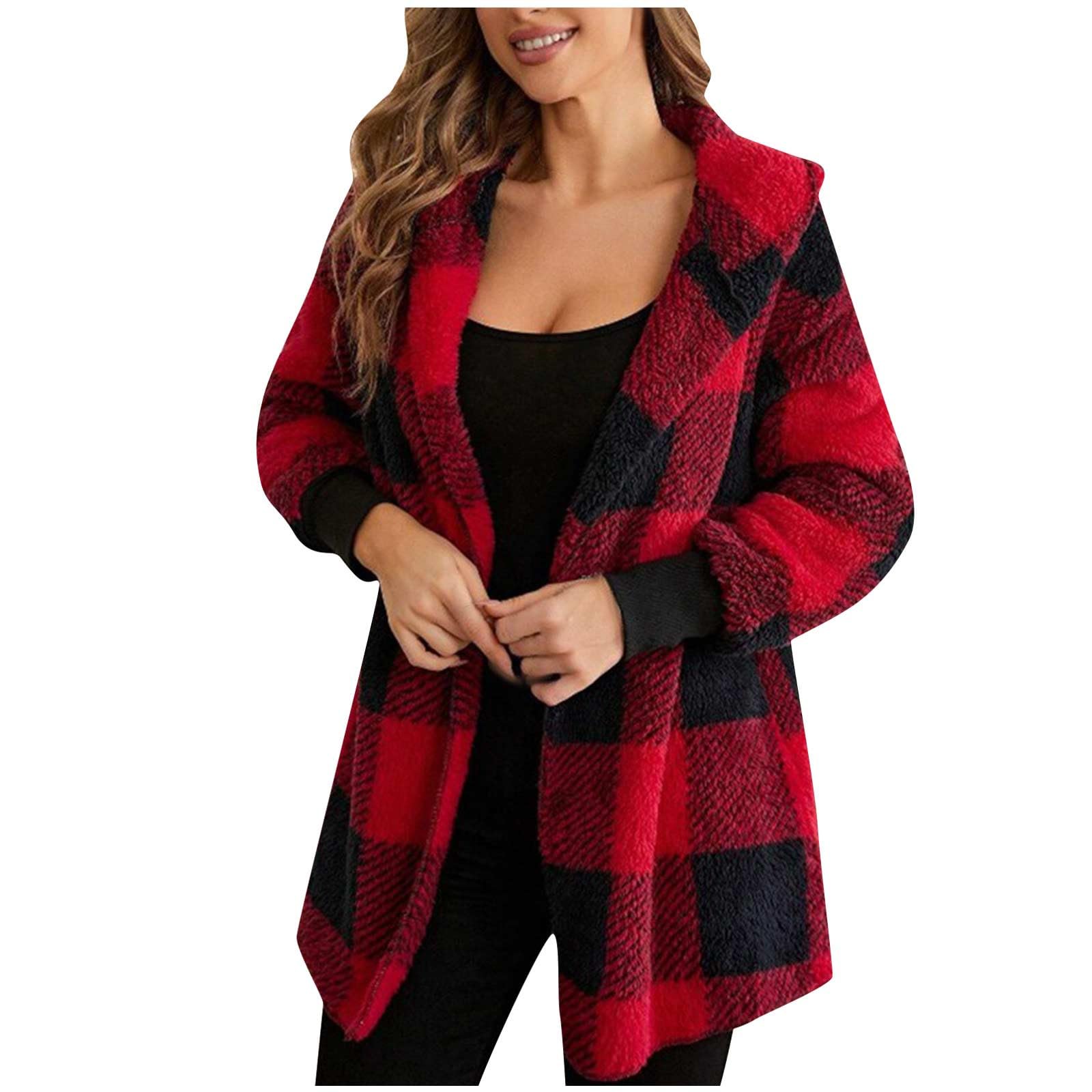 Women's Plus Size Fleece Jackets & Winter Coats 2023 - Black Friday & Cyber Monday Deals | Warm & Cozy Outerwear for Cold Weather | TikTok Trending Fashion