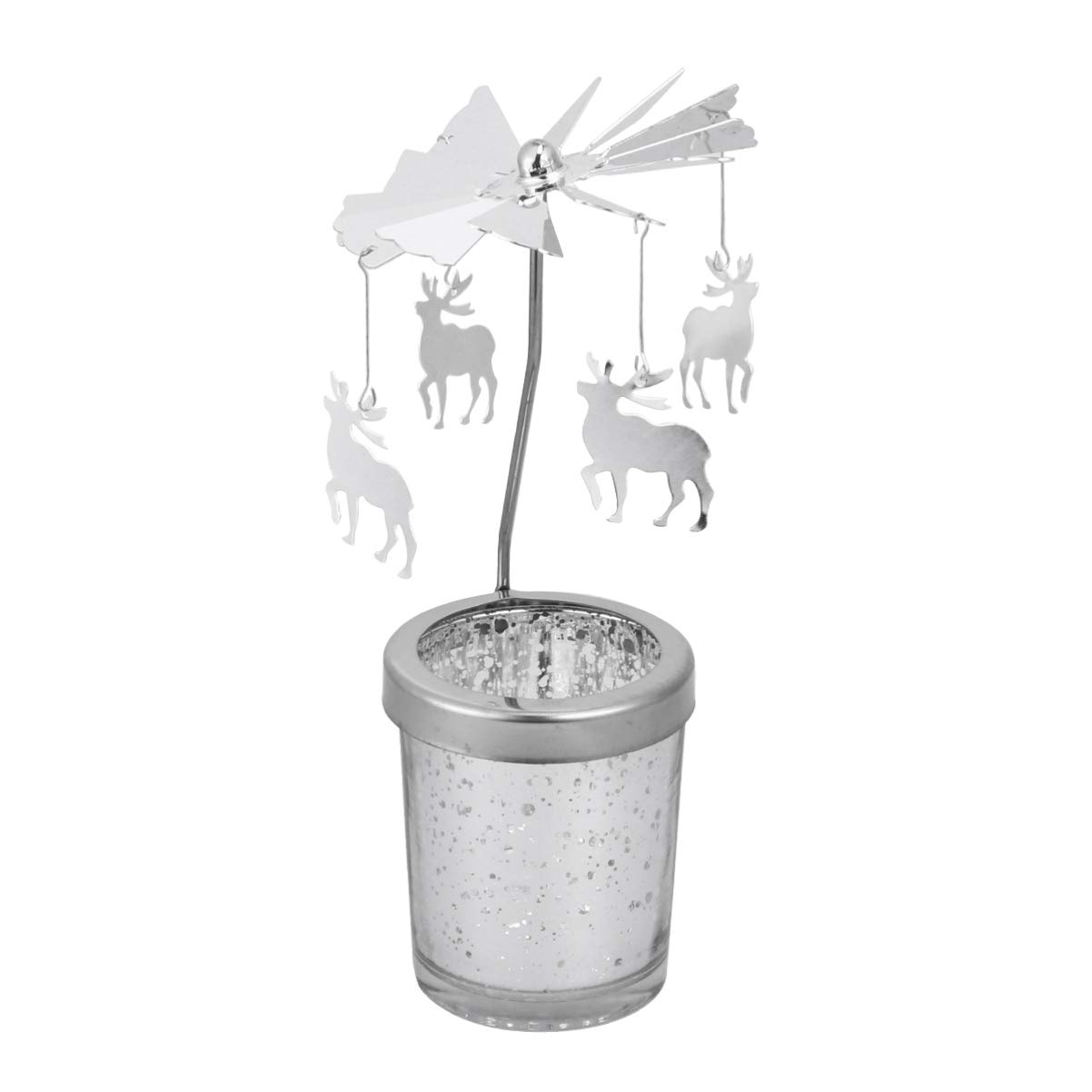 Beaupretty Rotating Candle Holder - Elegant Desktop Candlestick Stand for Home Decor, Wedding Centerpiece, Romantic Dinner & Relaxing Ambiance
