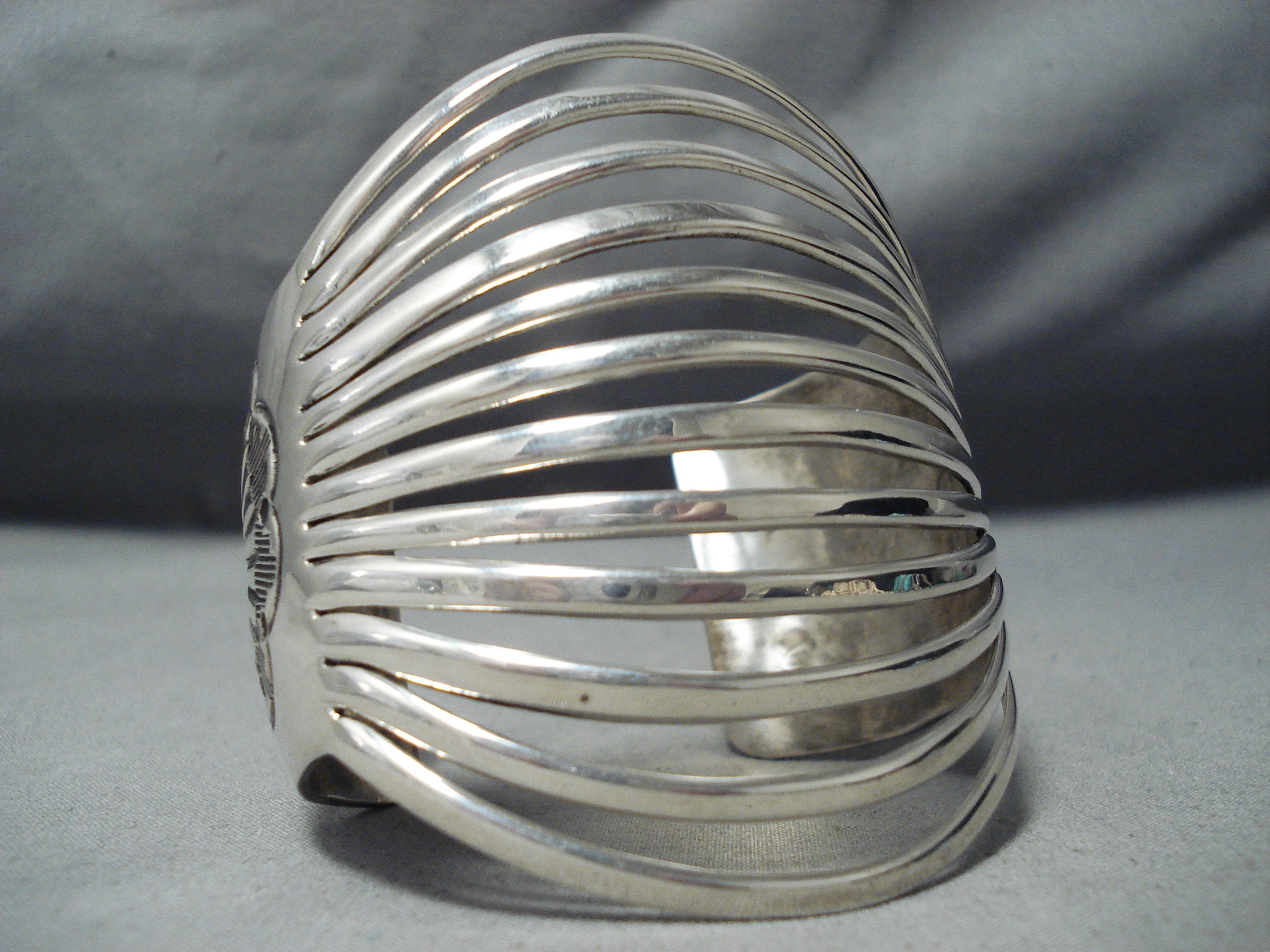 12-Story Navajo Sterling Silver Bracelet - Handcrafted Native American Jewelry for Women - Perfect for Boho, Festival & Everyday Wear