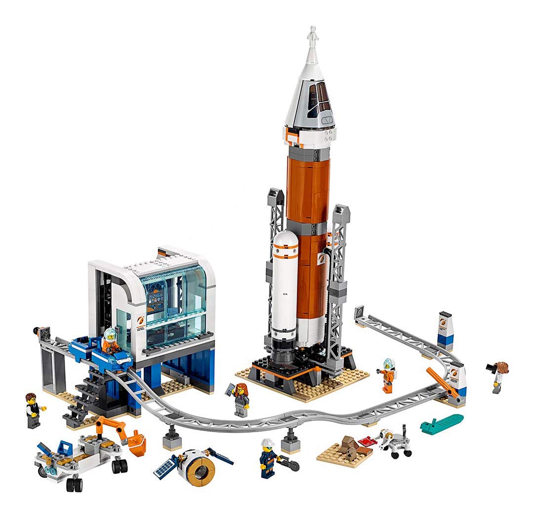 LEGO City Space Deep Space Rocket and Launch Control 60228 Building Kit - 837-Piece STEM Toy with Monorail, Control Tower & Astronaut Minifigures - Creative Play for Kids & Space Exploration Enthusiasts - Perfect for Birthday Gifts & STEM Learning Activities
