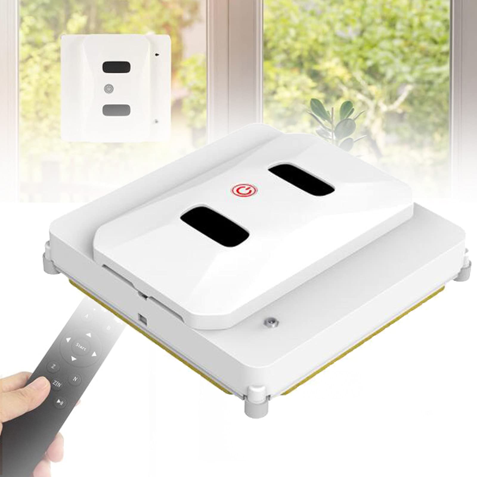 Automatic Window Cleaning Robot - Electric Glass Vacuum Cleaner with Strong Suction & Safety Rope | Smart Remote Control Window Washer for Home & Office Use | Perfect for High-Rise Buildings, Skylights & Hard-to-Reach Windows