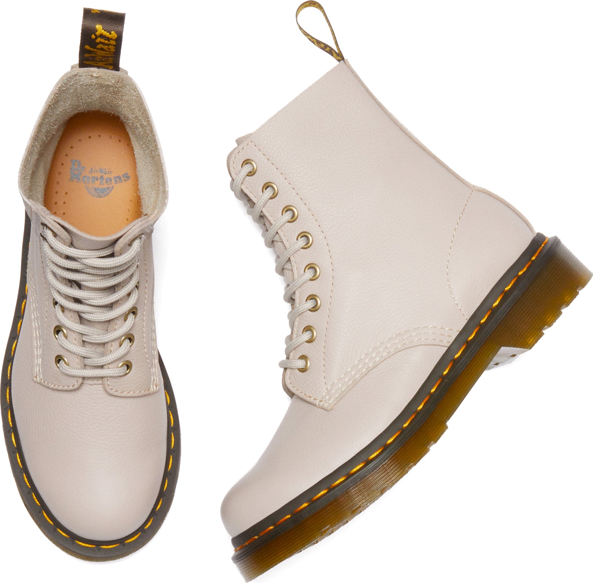 Dr. Martens 1460 Pascal Virginia 8-Eye Leather Boots for Women - Classic Ankle Boots with Comfort Cushioning | Perfect for Casual Wear, Work & Outdoor Activities