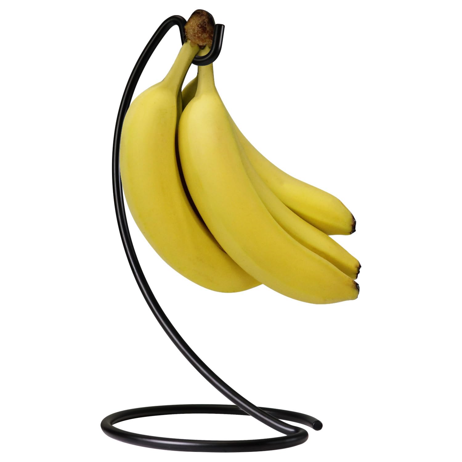 Blue Donut Banana Hanger - Modern Banana Holder Stand with Hook for Kitchen Countertop | Durable Kitchen Accessories for Organizing Fruits | Perfect for Home, Office, or Restaurant Use