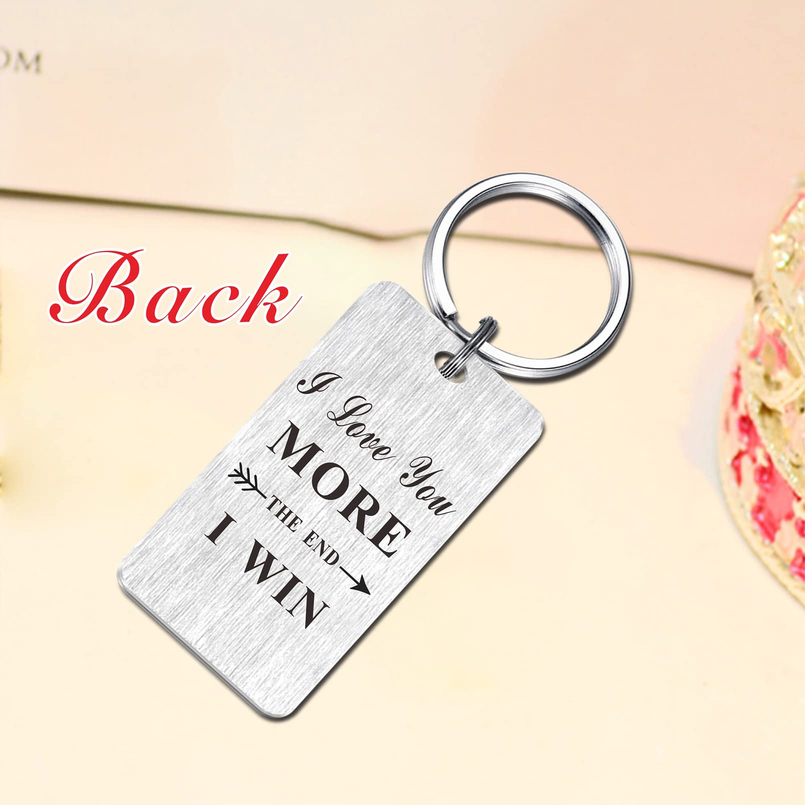 I Love You Keychain Gift for Him - Anniversary & Father's Day Present