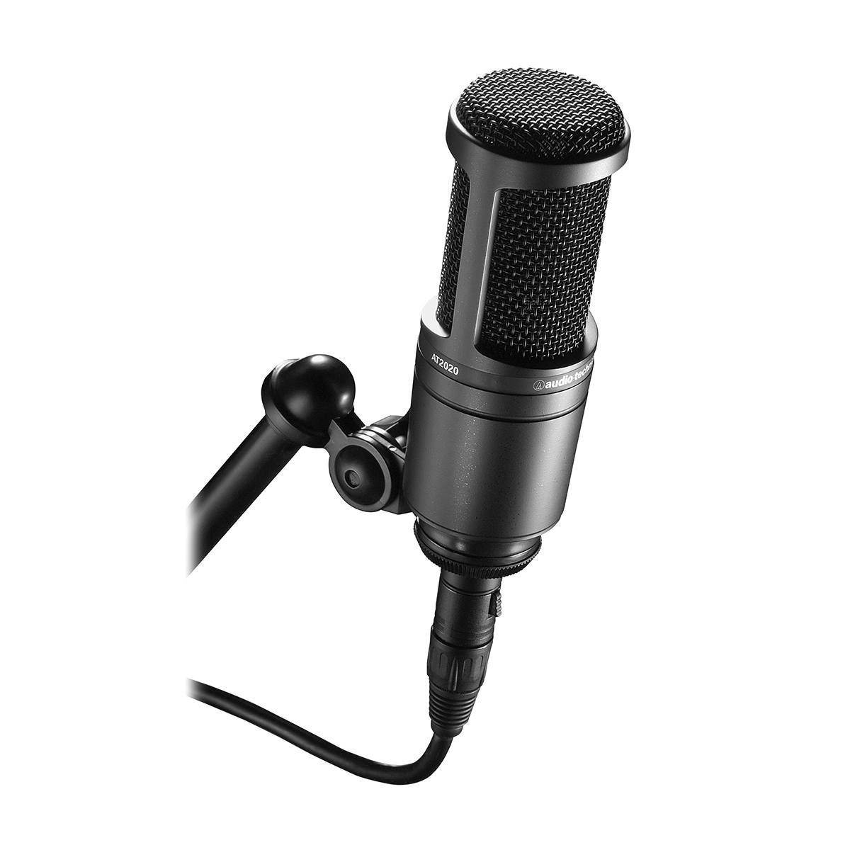 Audio Technica AT2020 Cardioid Condenser Microphone - Professional Studio Recording Mic for Podcasting, Voice Overs, Streaming & Music Production