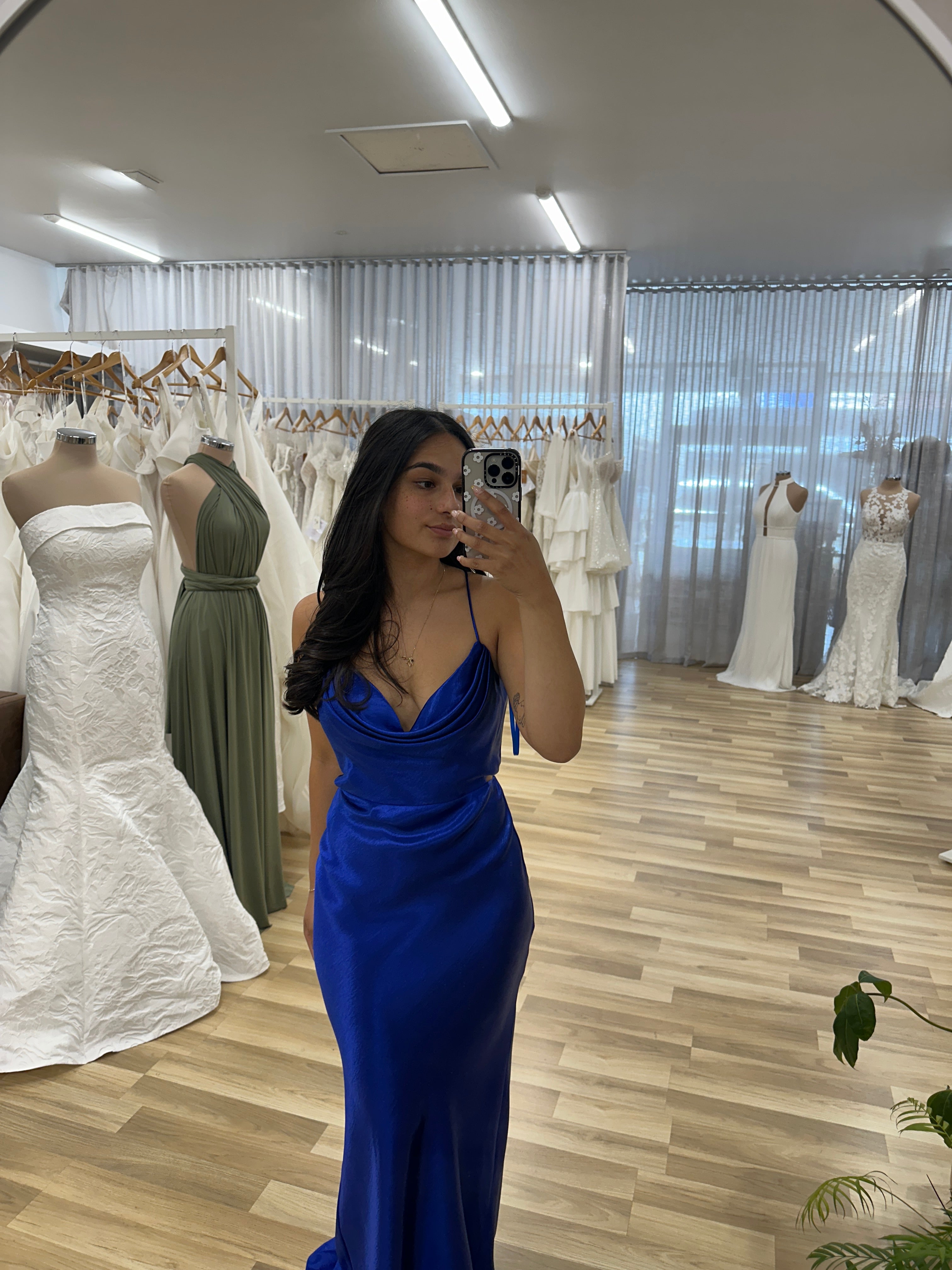 Elegant Lively Strappy Back Cowl Gown for Women - Formal Evening Dress for Prom, Wedding & Special Occasions