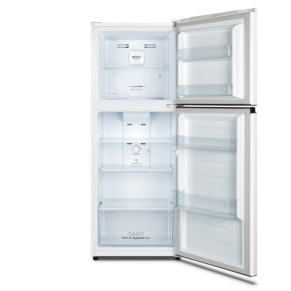 Hisense 205L Top Mount Refrigerator White HRTF206 - Energy Efficient Compact Fridge for Small Apartments, Dorms & Offices - Perfect for Kitchen, Bedroom or Garage Storage