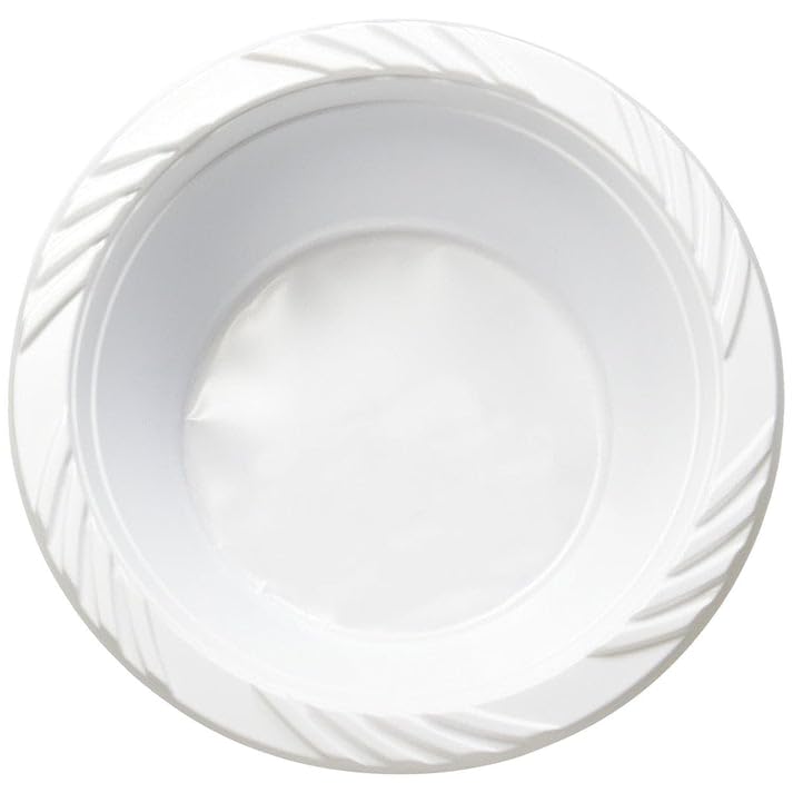 18oz Medium Weight Disposable White Plastic Soup Bowls - Bulk Pack of 2400 Bowls for Restaurants, Catering, Parties & Home Use | Durable & Leak-Proof Food Containers for Soups, Salads, Noodles & More
