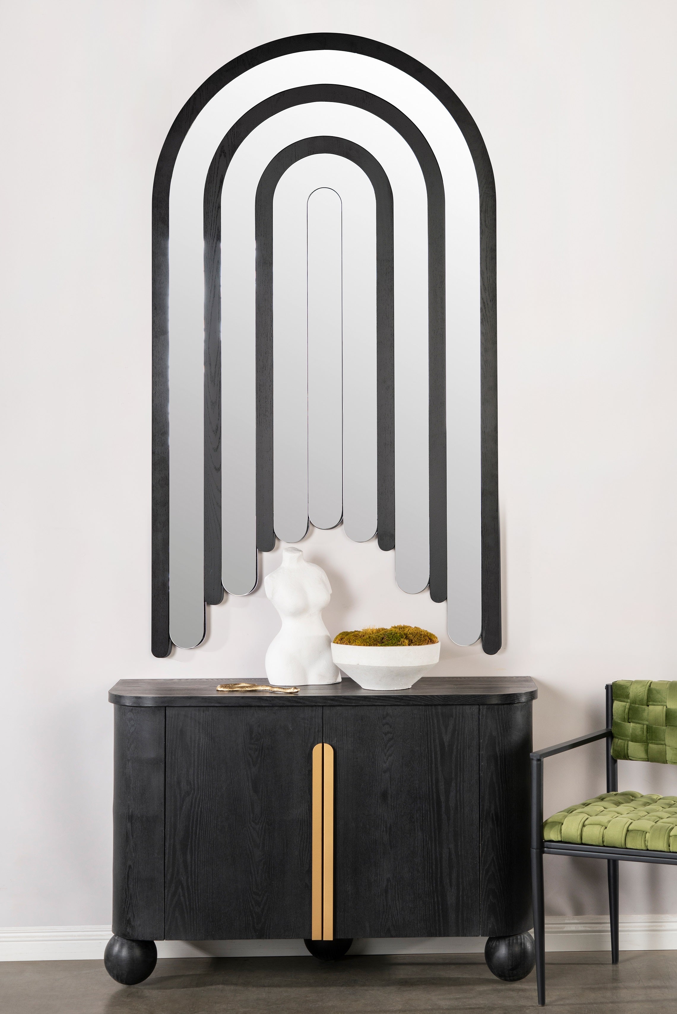 Flamm Accent Cabinet with Ball Feet - Modern Storage Cabinet for Living Room, Bedroom & Entryway - Stylish Home Decor & Organization Solution