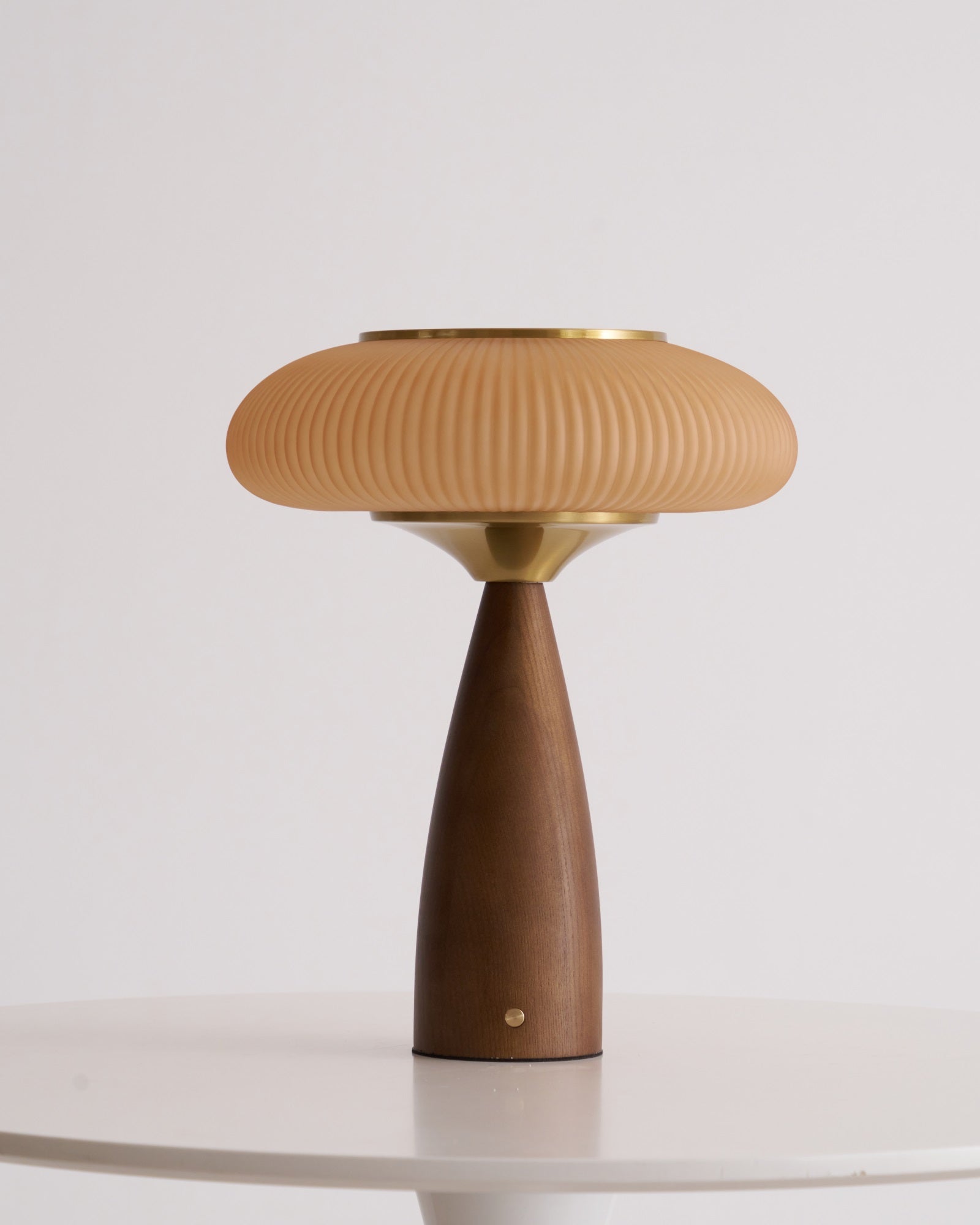 Cielo Wooden Rechargeable Table Lamp - Modern Nightstand Light with USB Charging for Bedroom, Living Room & Office Decor