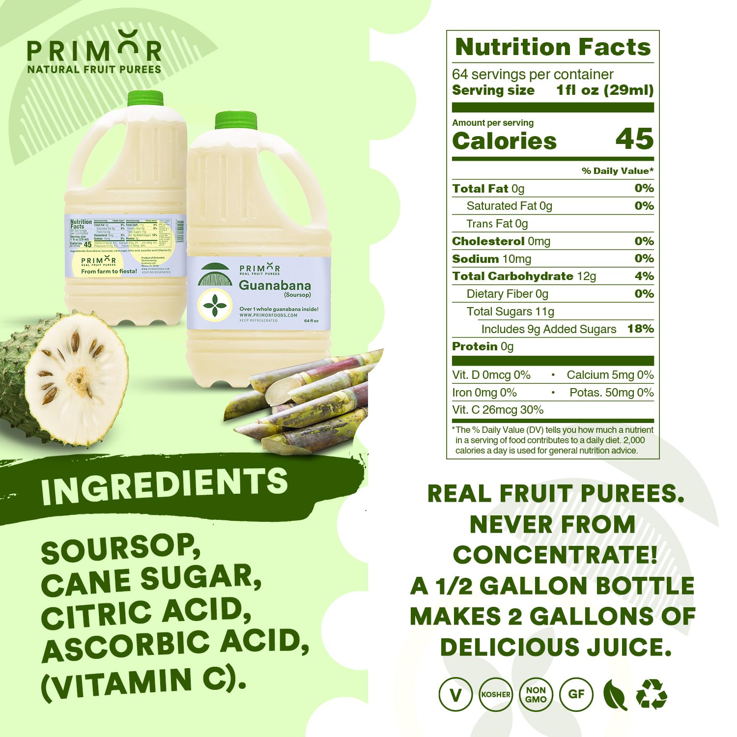 Organic Tamarind Fruit Puree | 100% Real Fruit | Perfect for Juices, Smoothies, Cocktails, Desserts, Baking & Healthy Snacks | Gluten-Free, Vegan & Non-GMO | Great for Home Bars, Cafes & Restaurants