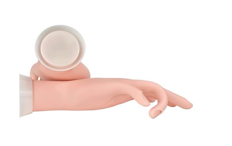 Professional Acrylic Nail Practice Hand - Flexible & Bendable Mannequin Hand for Nail Art Training, Perfect for Beginners & Salon Practice (1PC) | Ideal for Home Practice, Nail School & Professional Manicurists