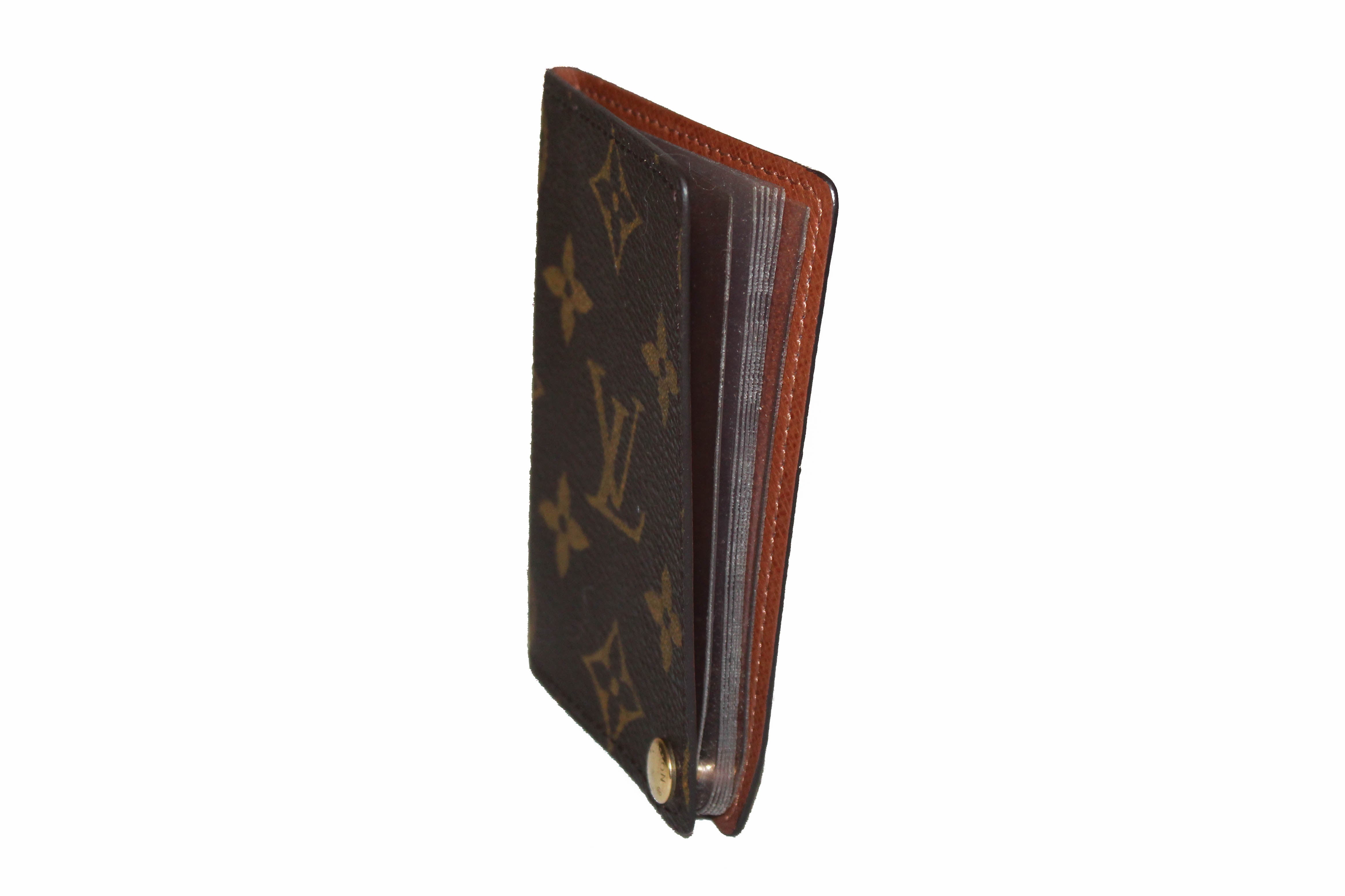 Authentic Louis Vuitton Monogram Credit Card Holder - Slim Wallet for ID, Business Cards & Photos | Perfect for Travel, Work & Everyday Luxury