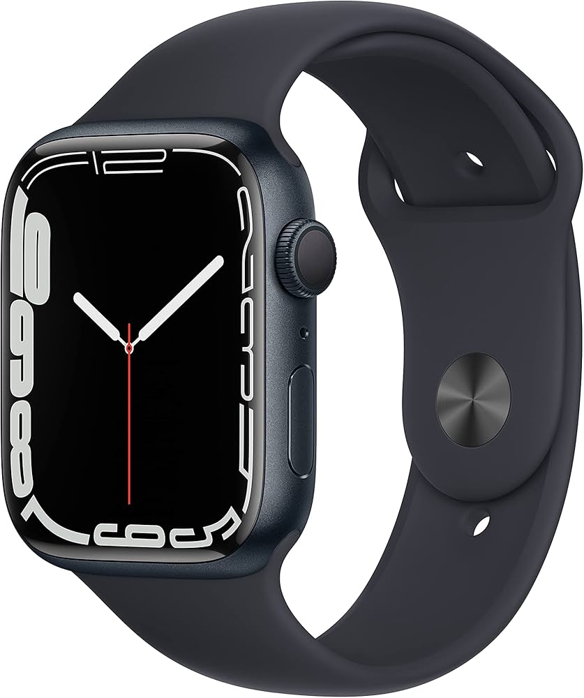 Refurbished Apple Watch Series 7 45mm GPS + Cellular - Smartwatch with Fitness Tracking, Heart Rate Monitor & Water Resistance - Perfect for Workouts, Swimming & Everyday Use