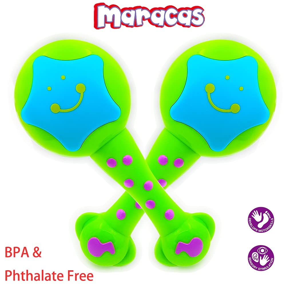 ISEE Baby Musical Maracas - Toddler Learning Toy for 2 Year Olds | First Instrument for Playtime & Early Development