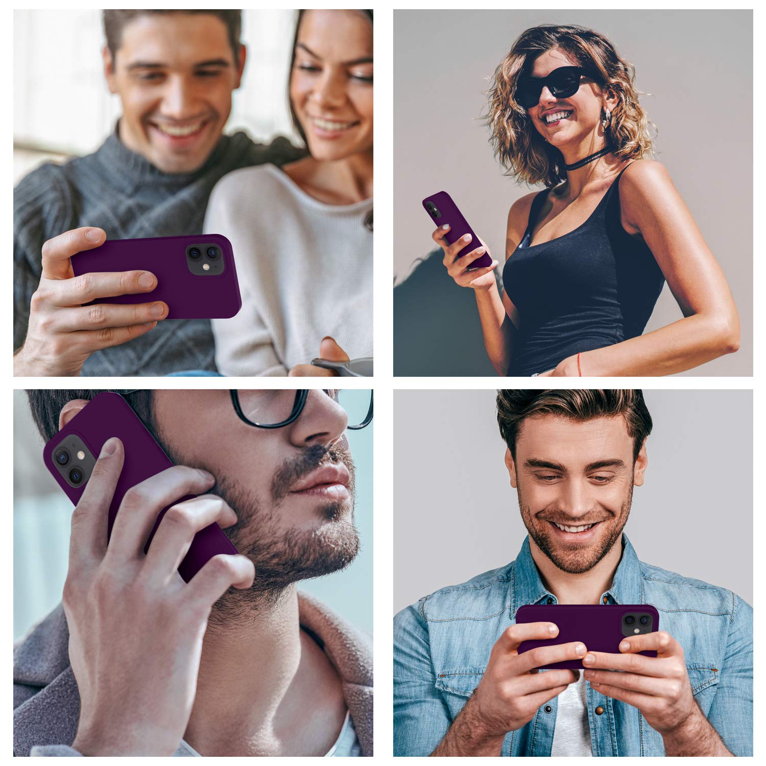 Premium Shockproof Silicone Case for iPhone 12 & iPhone 12 Pro (6.1 Inch) - Soft Anti-Scratch Microfiber Lining - Wine Red Protective Phone Cover | Perfect for Daily Use, Travel & Outdoor Activities