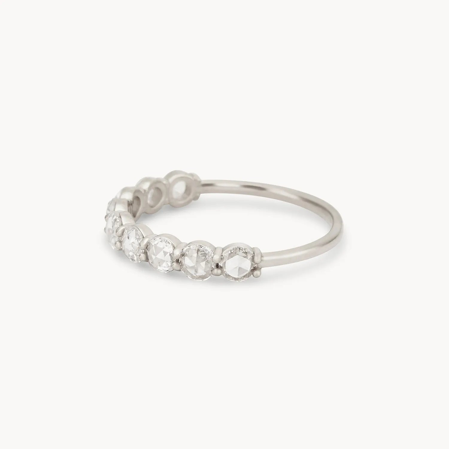 14K White Gold Large Moonglade Ring – Elegant Statement Jewelry for Weddings, Anniversaries & Special Occasions