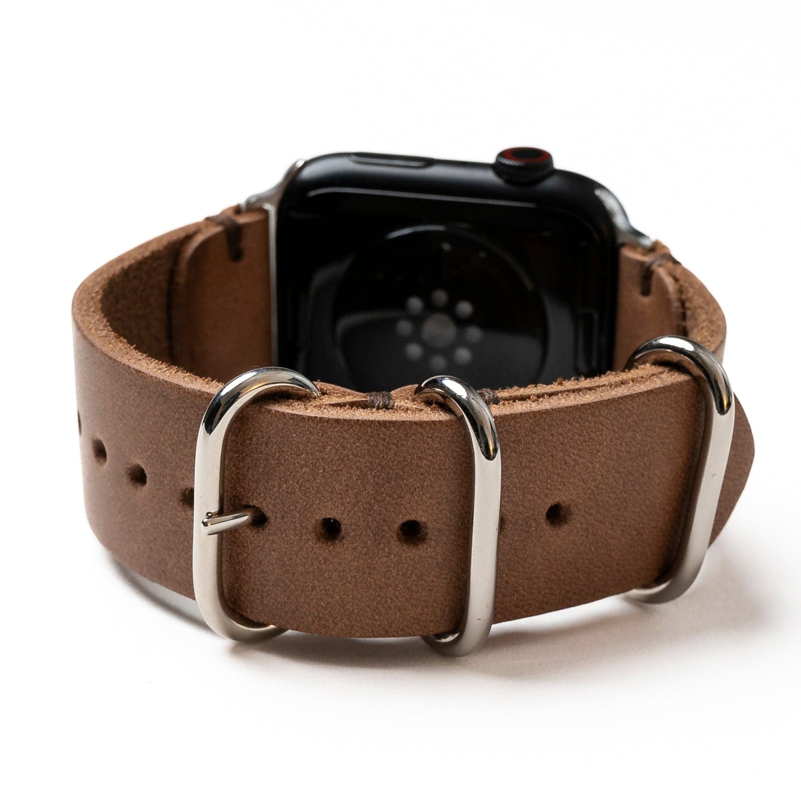 Genuine Leather Apple Watch Band - Premium Replacement Strap for Apple Watch Series 9/8/7/6/SE - Soft Comfortable & Adjustable - Perfect for Workouts, Office & Everyday Wear