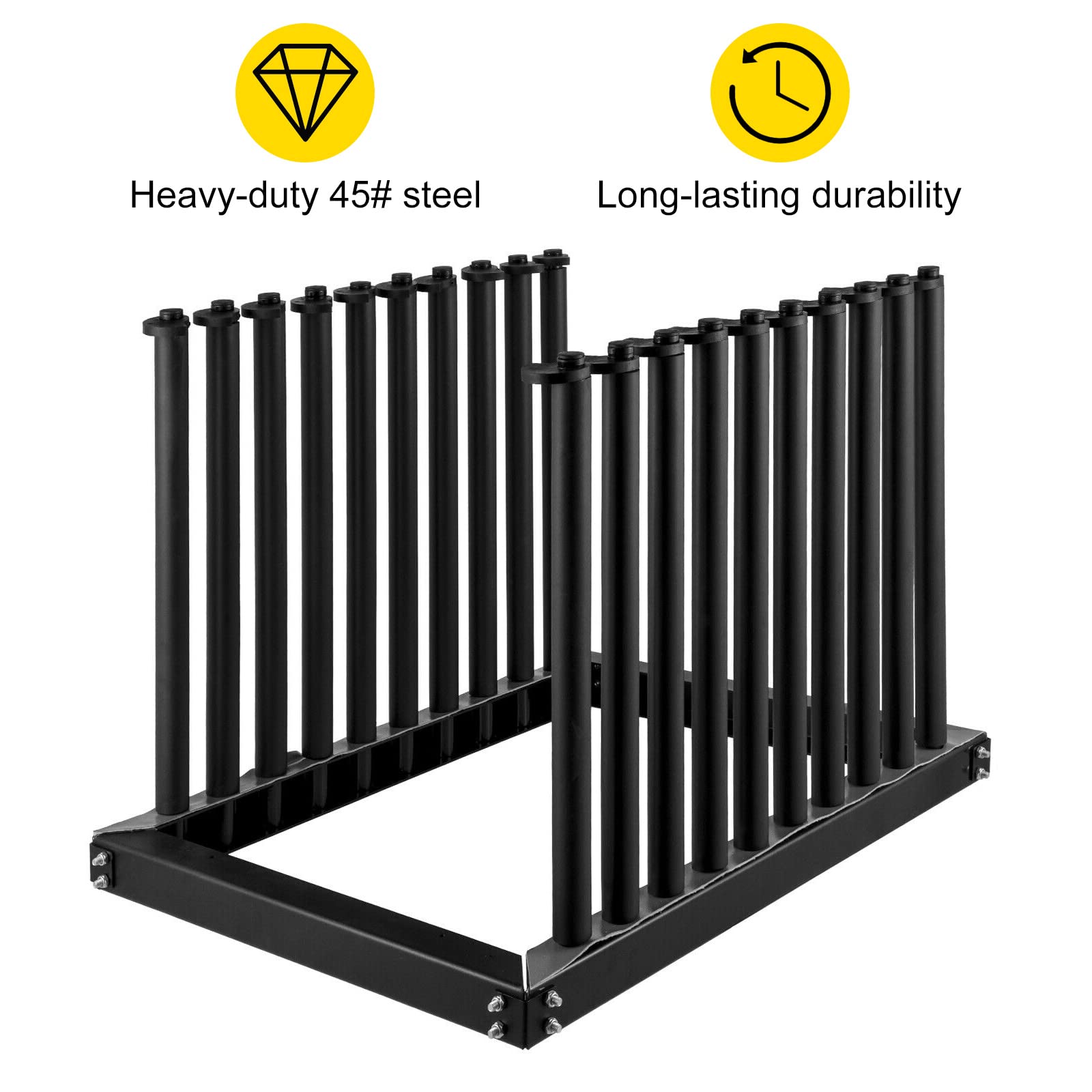 Best 9-Lite Auto Windshield Rack - Heavy Duty Steel Truck Windshield Rack with PVC Pad & Foam Padding - 24-Inch Height for Secure Glass Transportation - Perfect for Auto Shops, Glass Installers & Truck Drivers