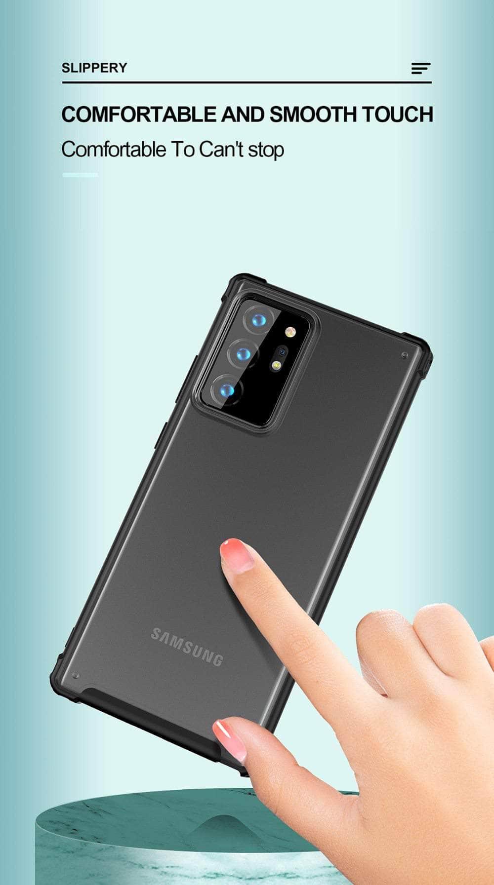 Premium Shockproof Frosted Transparent Case for Samsung Galaxy Note 20 Ultra/S10/S20 Plus - Slim Protective Cover with Military-Grade Drop Protection | Perfect for Work, Travel & Everyday Use