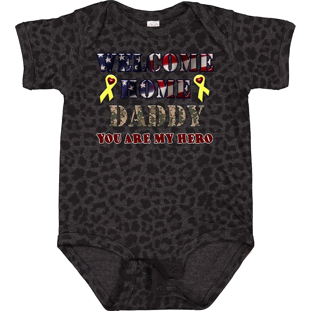 Inktastic Welcome Home Daddy Baby Bodysuit - Cute Infant Onesie for Newborns & Toddlers - Perfect Homecoming Gift for Military Dads & New Fathers - Ideal for Family Reunions, First Photos & Special Occasions