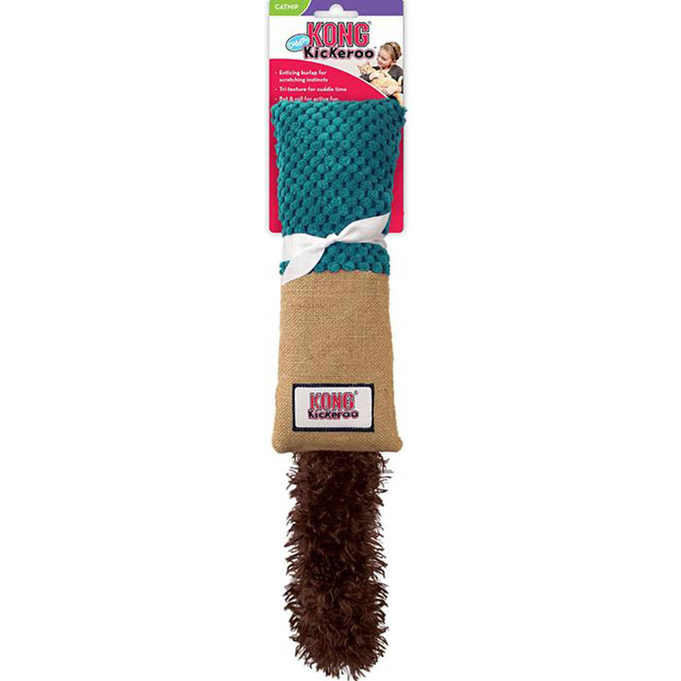 KONG Assorted Kickeroo Cuddler - Durable Cat Toy for Play & Comfort - Perfect for Kittens & Adult Cats - Interactive Play & Stress Relief for Indoor Pets