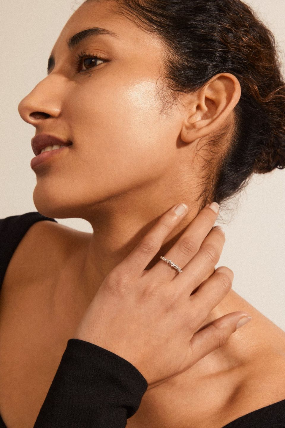 Eco-Friendly Recycled Silver Adjustable Bubble Ring - Perfect for Casual Wear, Gifts & Sustainable Fashion