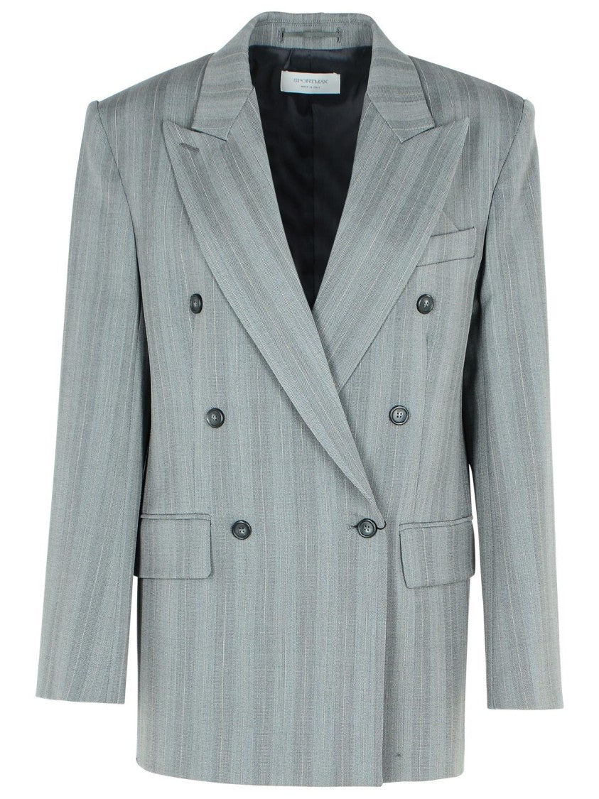 Stylish Merlot Grey Virgin Wool Blend Blazer for Men - Perfect for Business Meetings, Weddings & Formal Occasions