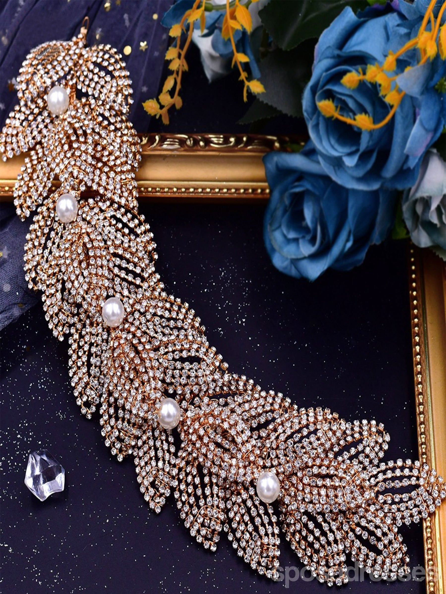 Elegant Handmade Beaded Headband for Women - Simple Boho Hair Accessory - Perfect for Weddings, Parties & Everyday Wear HP366