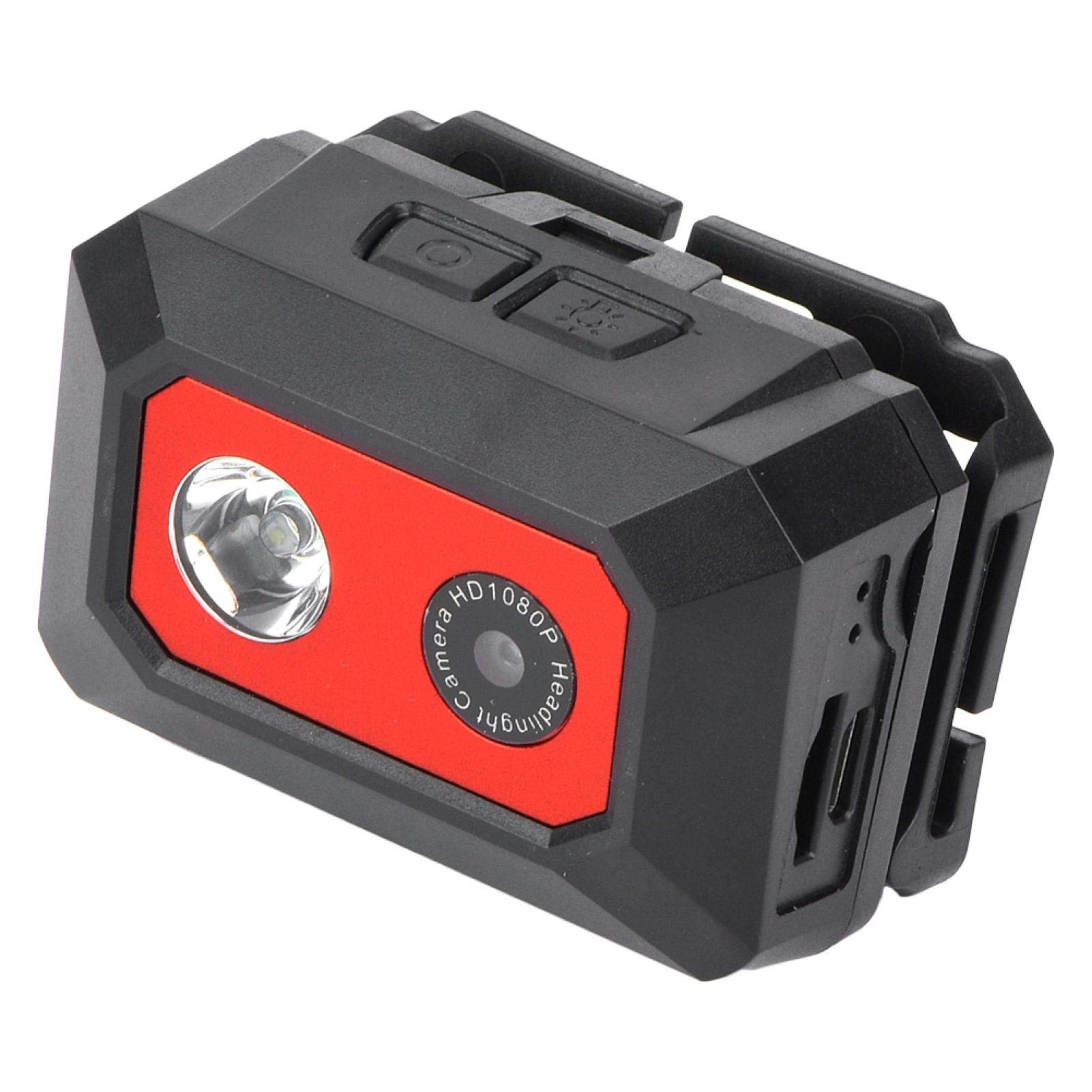 VBESTLIFE F18 Night Vision Sports Camera - 1080P HD Head Mounted Action Camera with LED Light for Outdoor Adventures, Cycling, Hiking & Emergency SOS (5-10M Range) - Perfect for Nighttime Recording & Travel Vlogging