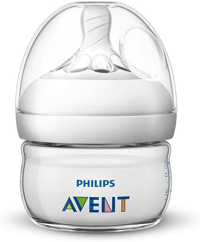 4 Pack Philips Avent Natural Bottle Caps - Leak-Proof Feeding Bottle Lids for Glass & Plastic Baby Bottles - Perfect for Travel, Daycare & On-the-Go Feeding
