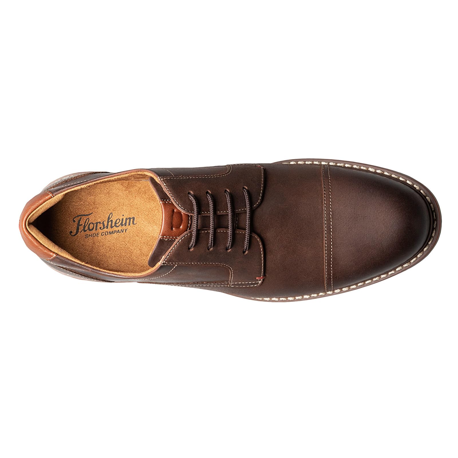 Florsheim Men's Norwalk Cap Toe Oxford Dress Shoes - Classic Business Formal & Wedding Leather Shoes for Professional Office Wear
